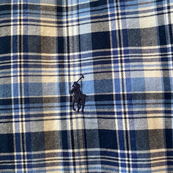Mens Classic Fit Ralph Lauren Blue Plaid Button Up - Size L. NWOT - Picture 2 of 5